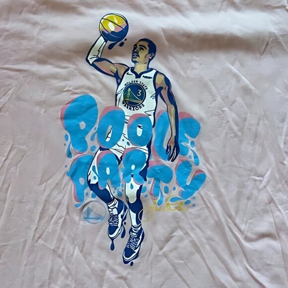 Unisex Golden State Warriors M Pink Tee - Picture 1 of 3